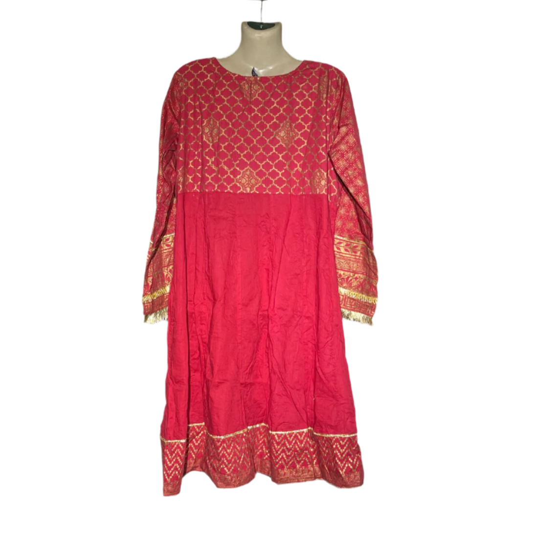 Origins Red & Gold Festive Embroidered Tunic #097