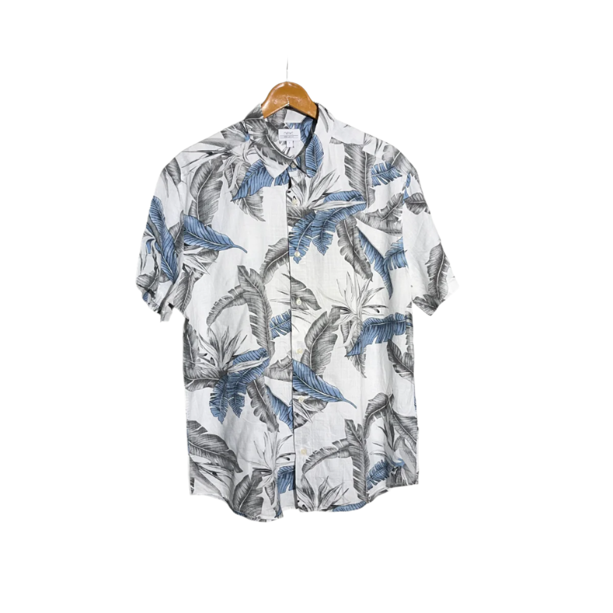 Next Tropical Palm Leaf Print Short-Sleeve Shirt #029