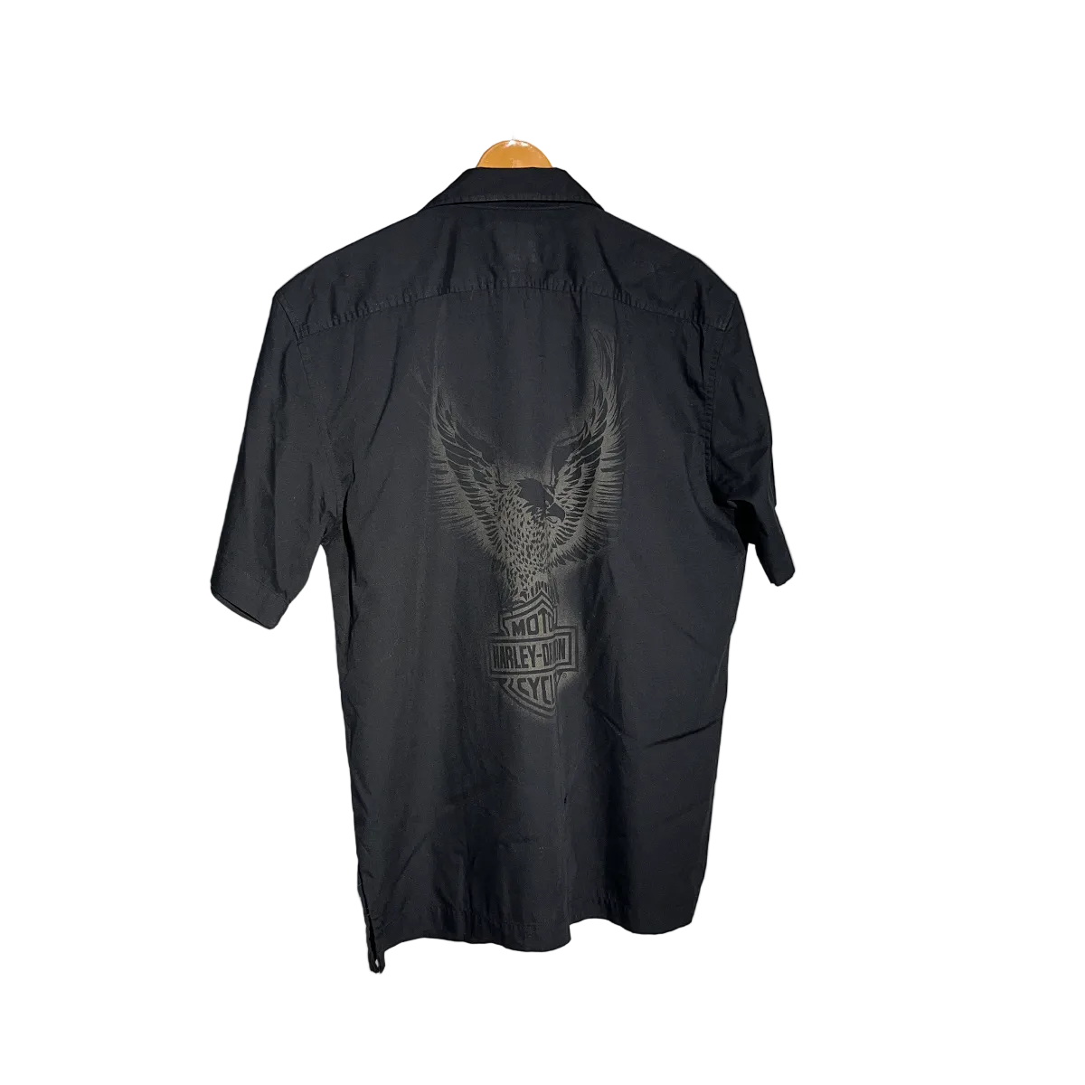 Harley-Davidson Black Short Sleeve Work Shirt #023