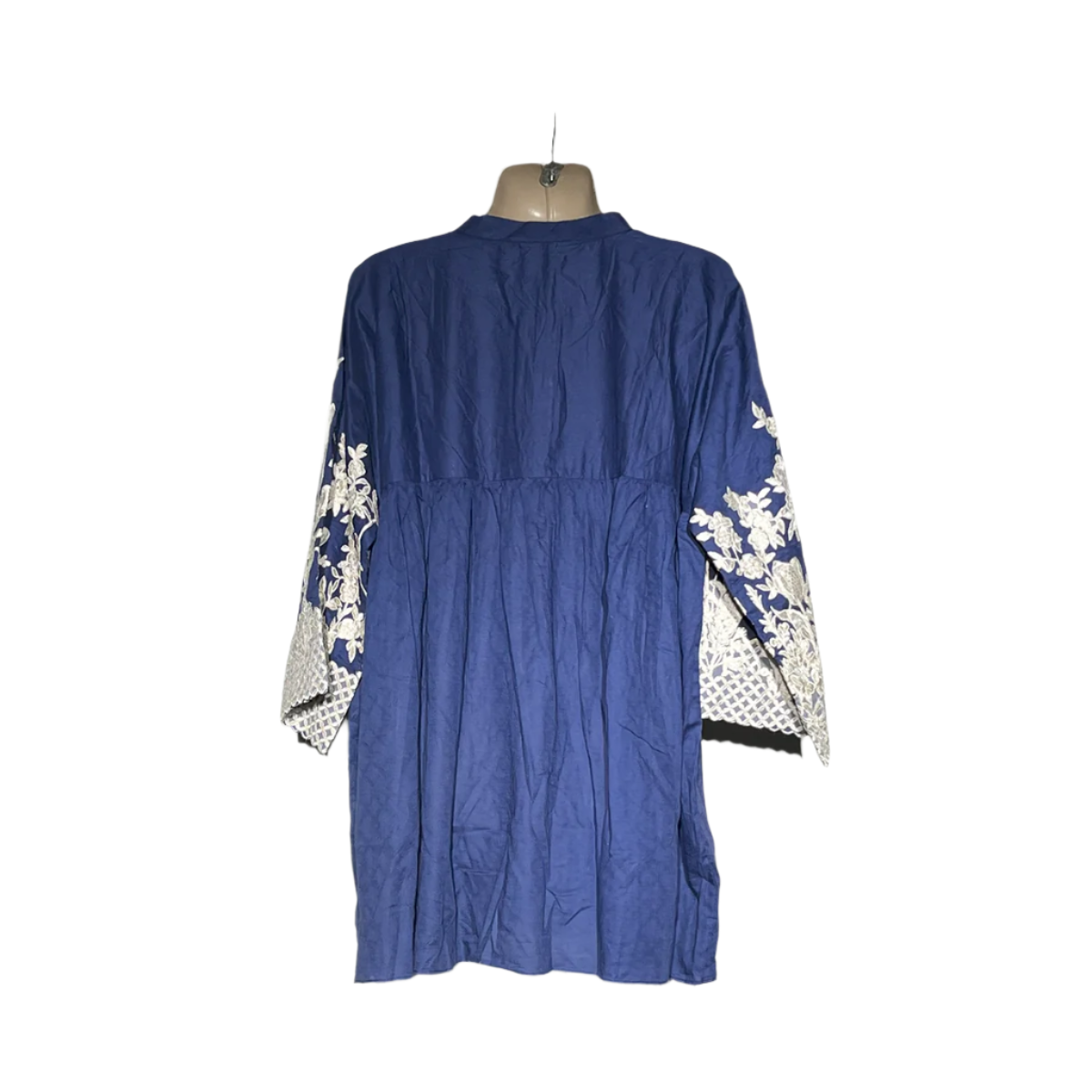 Sapphire Navy Blue Embroidered Kurta #102