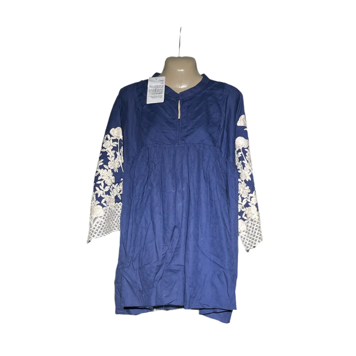 Sapphire Navy Blue Embroidered Kurta #102