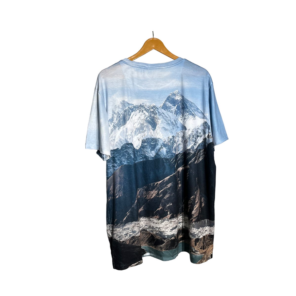 River Island Scenic Mountain Print T-Shirt #008