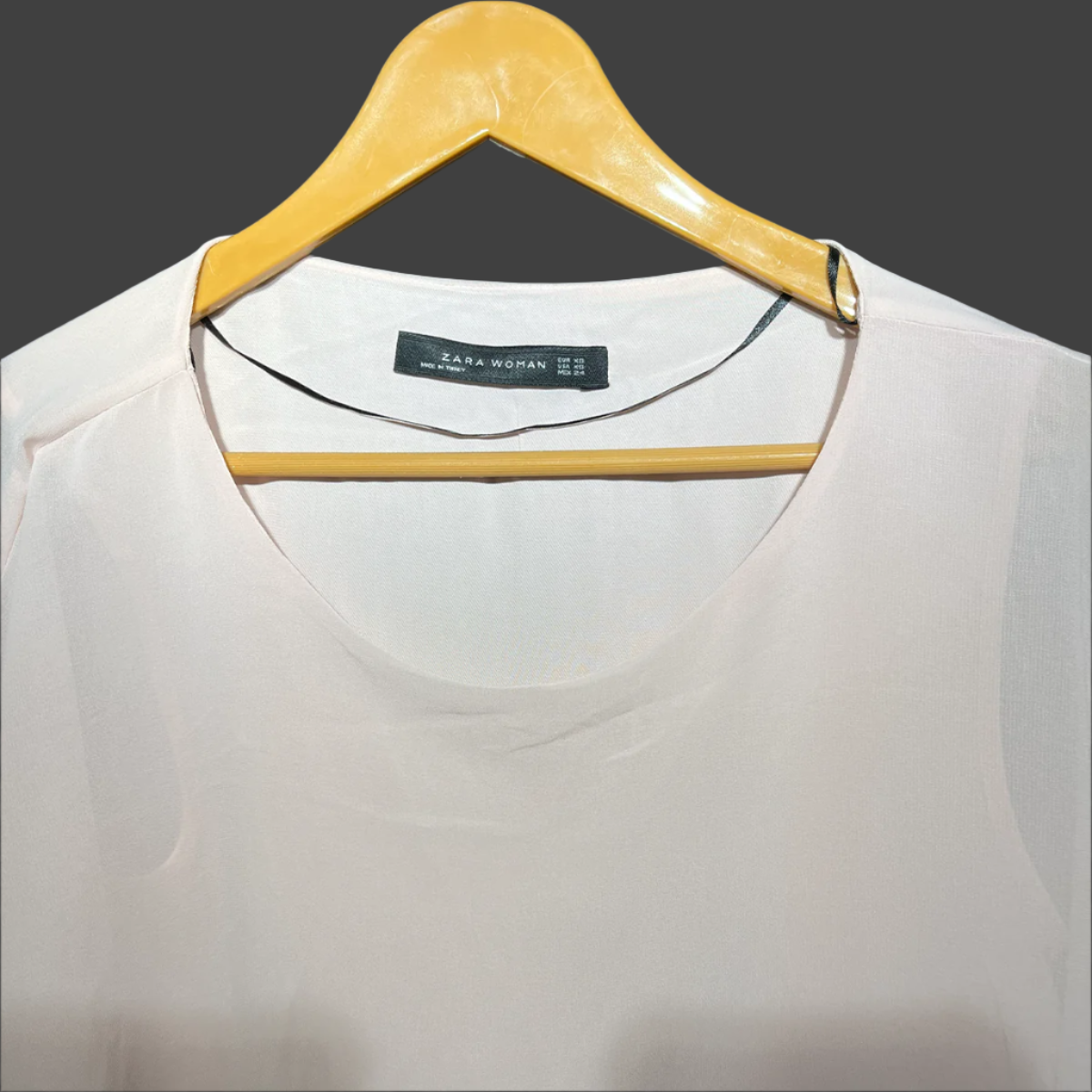 Zara Soft Pink Layered Chiffon Blouse #193