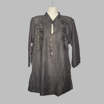 Embroidered Tunic with Sequin Detailing #200