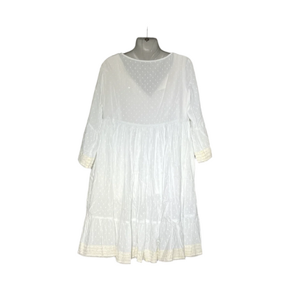 De Pawli White Lace Embroidered Boho Dress #095