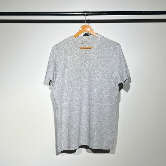 Dunnes Crew Neck T-Shirt – Light Grey Essential #060