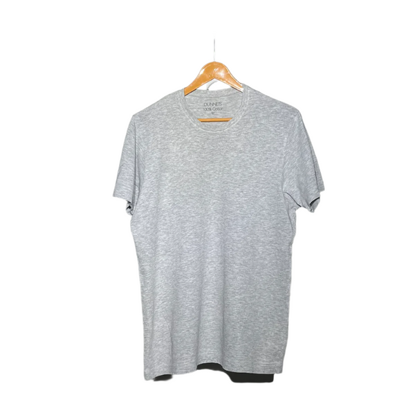 Dunnes Crew Neck T-Shirt – Light Grey Essential #060