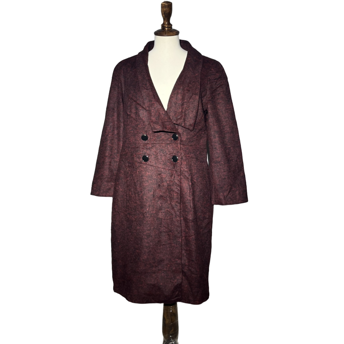 Dark Brown Women Long Coat #1647