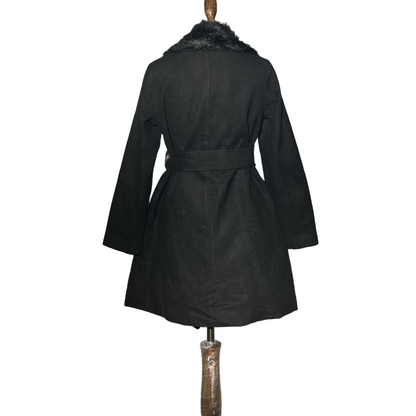 Black Women Winter Long Coat #1683