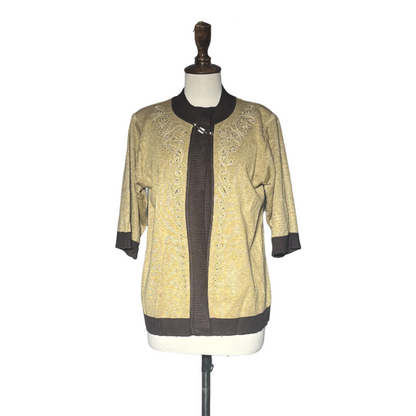 Camel Women Button Sweater #1704