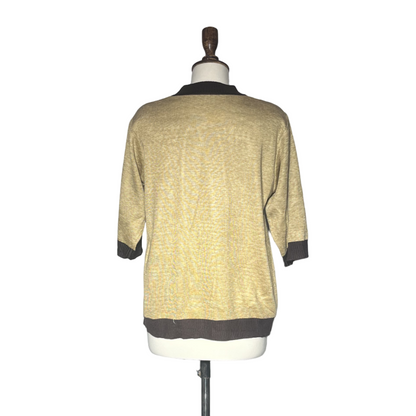 Camel Women Button Sweater #1704