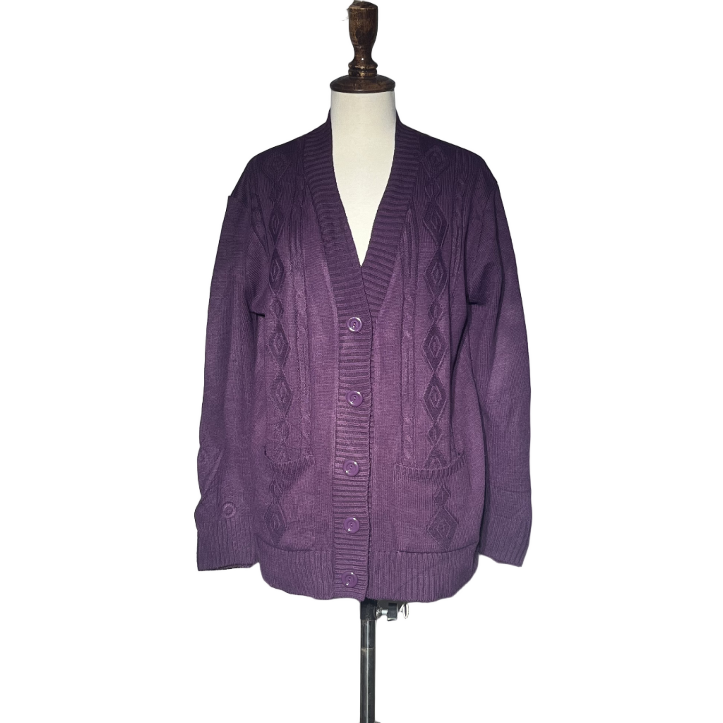 Pure Fashion Women Button Sweater #1701