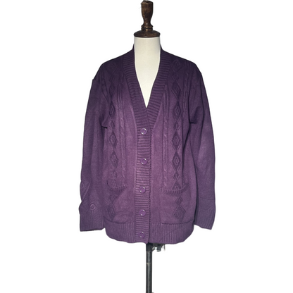 Pure Fashion Women Button Sweater #1701