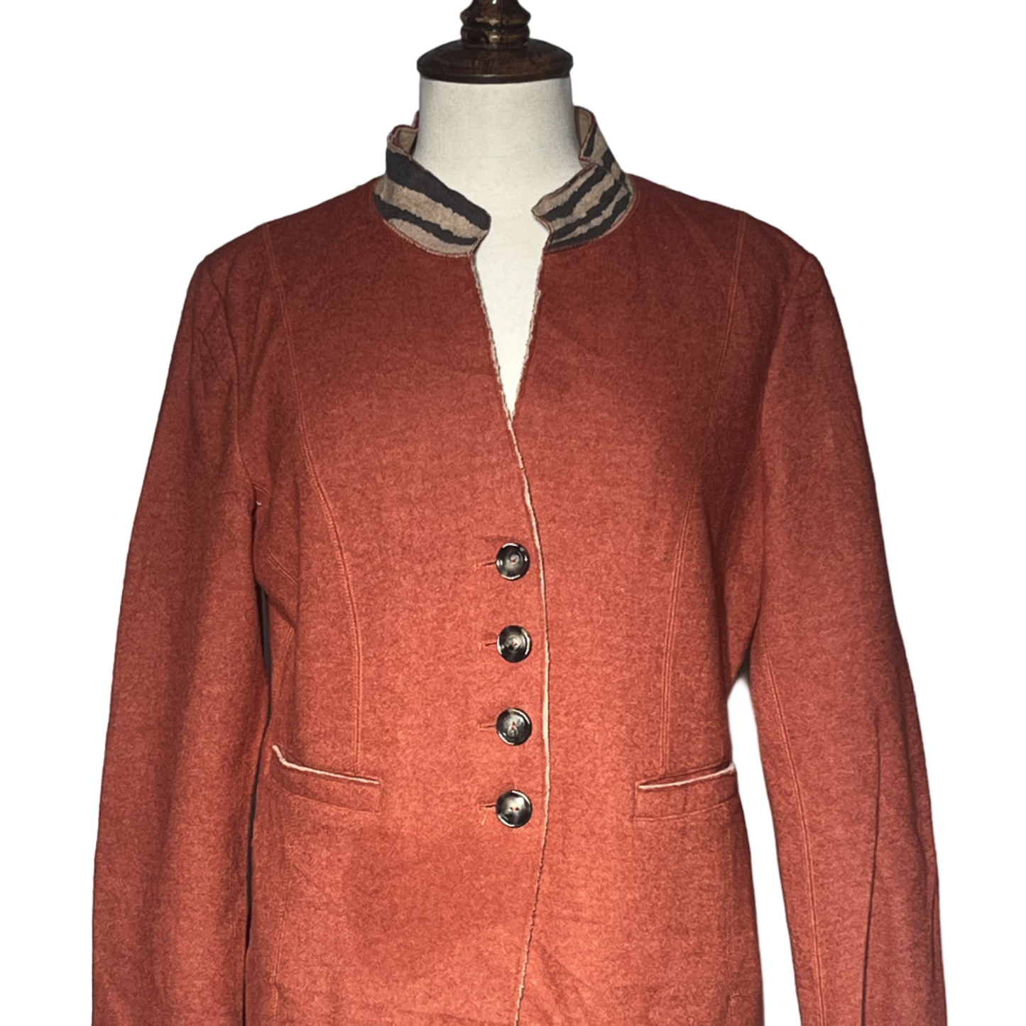 Brown Women Button Sweater #1696