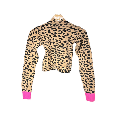 Camel and black Women Croptop #1744