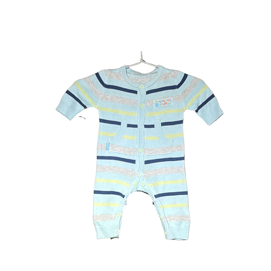 Light Blue and Gray Lining Kids Winter Wear #1815