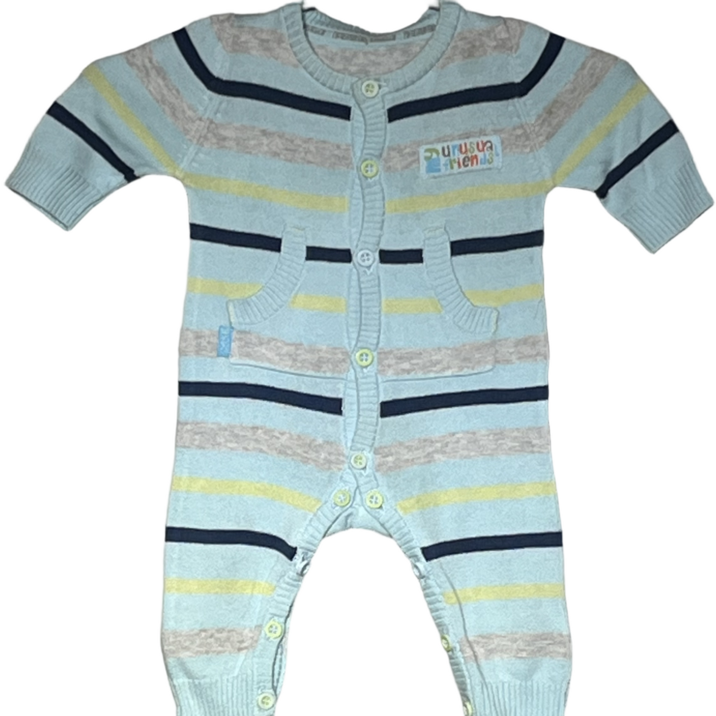 Light Blue and Gray Lining Kids Winter Wear #1815