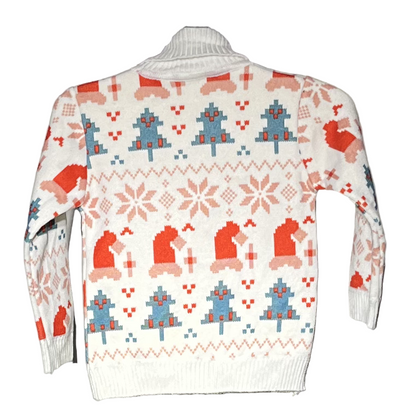 White printed Kids Winter Wear #1795