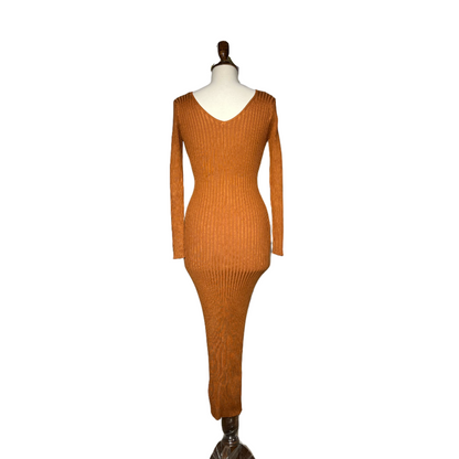 Brown Women Bodycon #1886