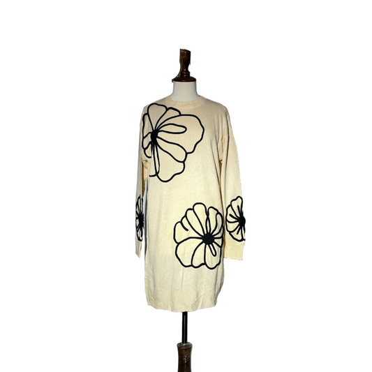 Off white Women Long Frock #1842