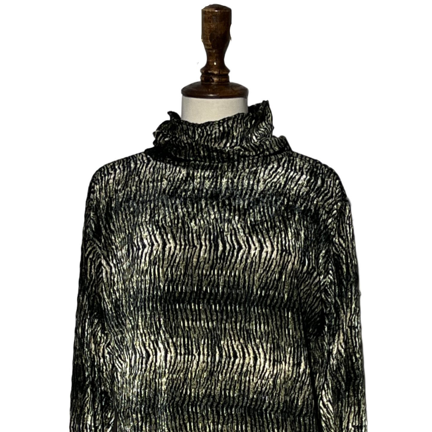 Black printed Women Sweater Blouse #1852