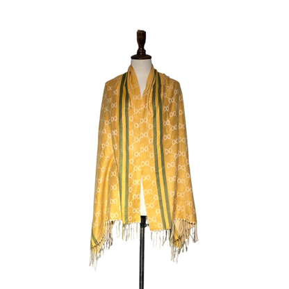 Yellow Printed Women Staller #1996