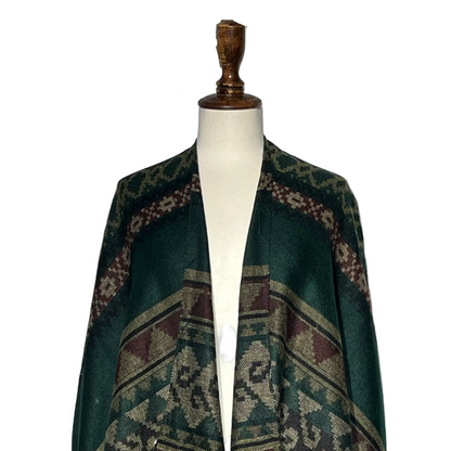 Green Black Brown Printed Women Staller #1989