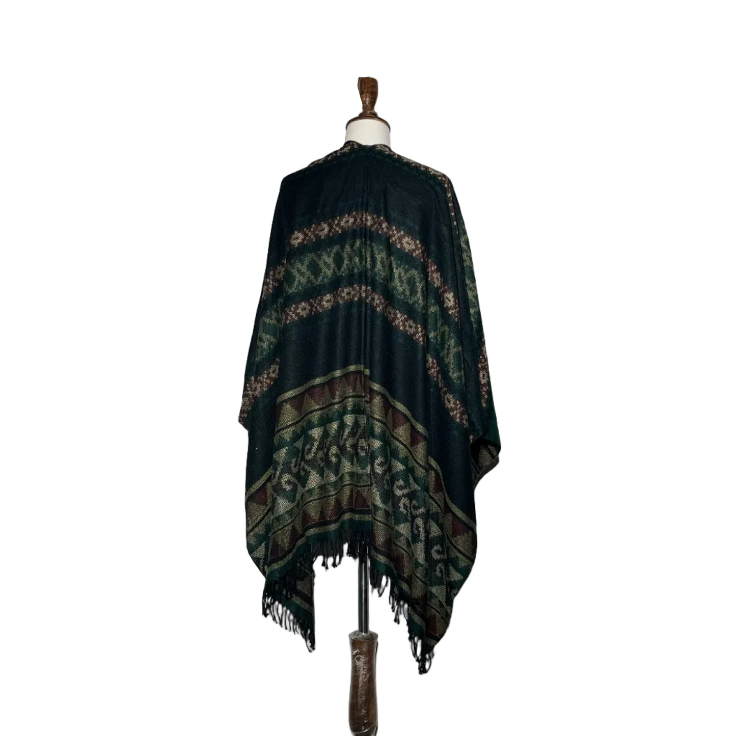 Green Black Brown Printed Women Staller #1989