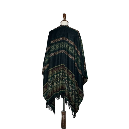 Green Black Brown Printed Women Staller #1989