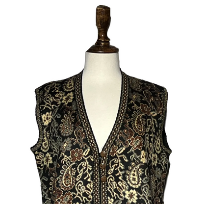 Brown Black Printed Women Ladies Blouse Sweater #2010