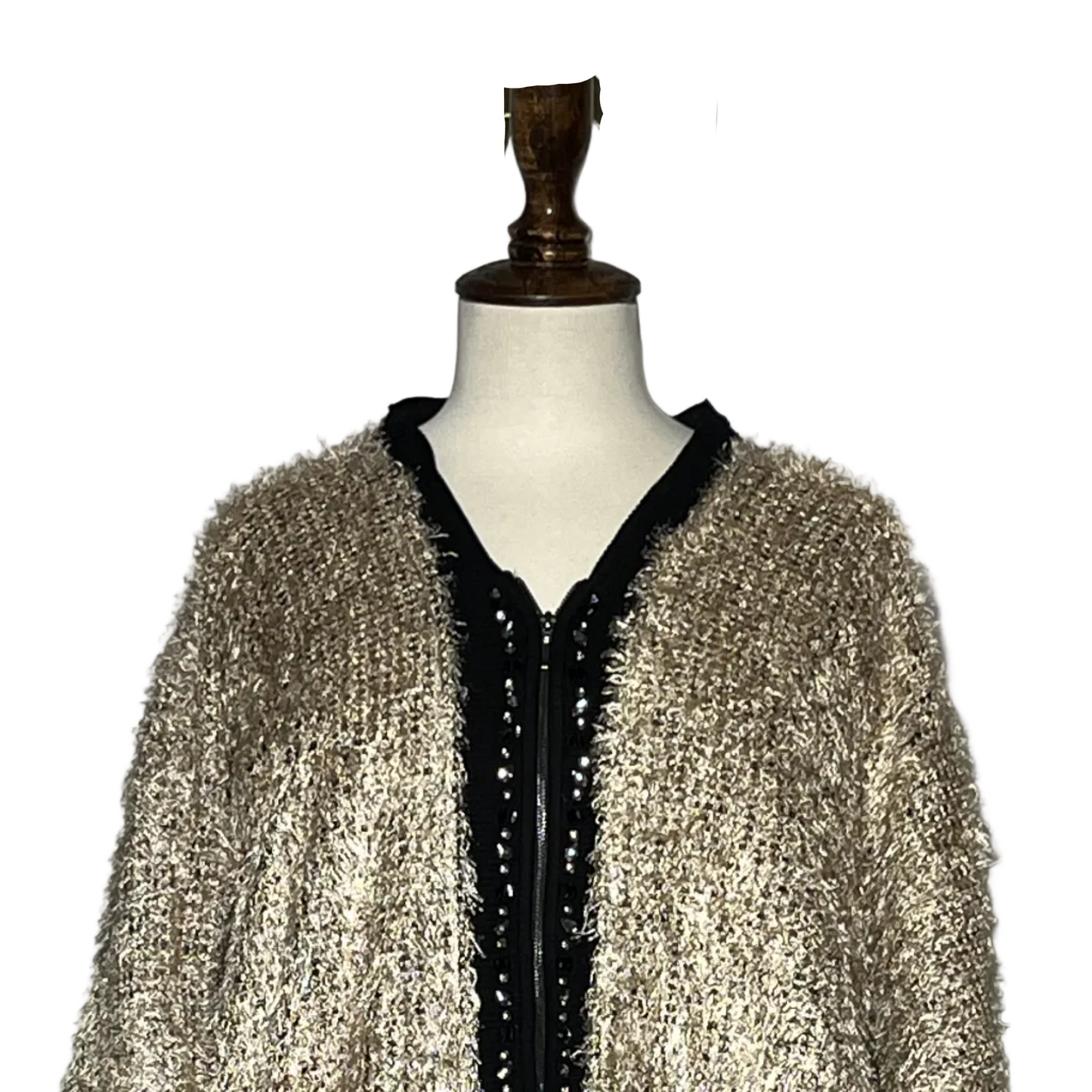 Beige Women Ladies Blouse Sweater #2019