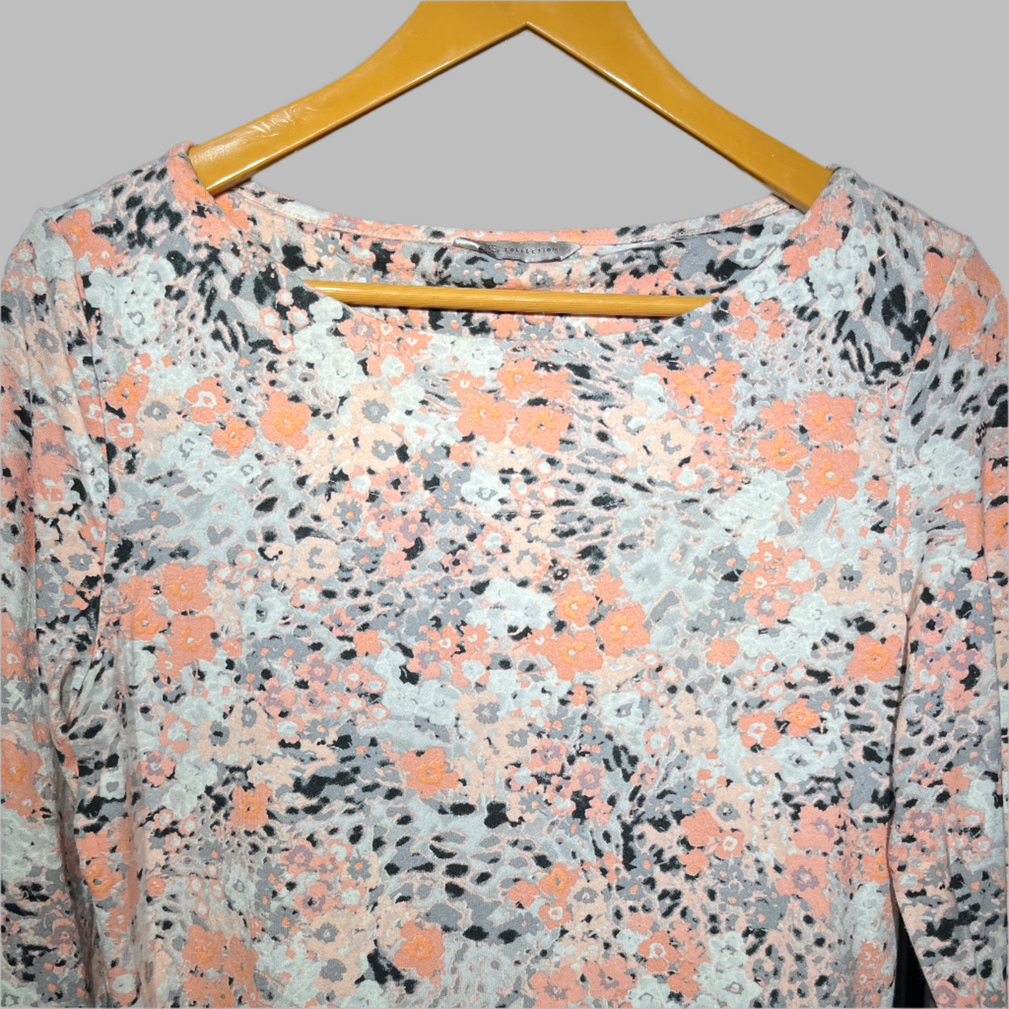 H&M Floral Print Long-Sleeve Tunic #222