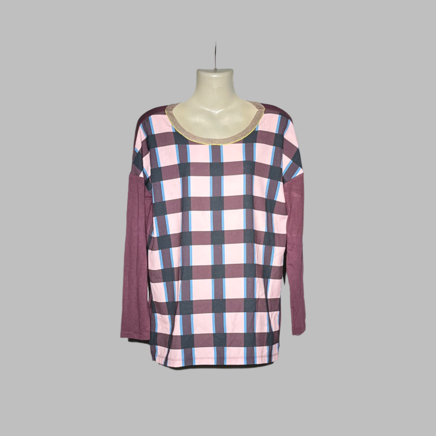 Pisonero Classic Plaid Long-Sleeve Casual Top #219