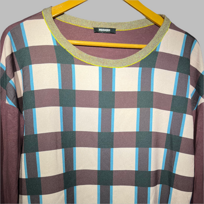 Pisonero Classic Plaid Long-Sleeve Casual Top #219