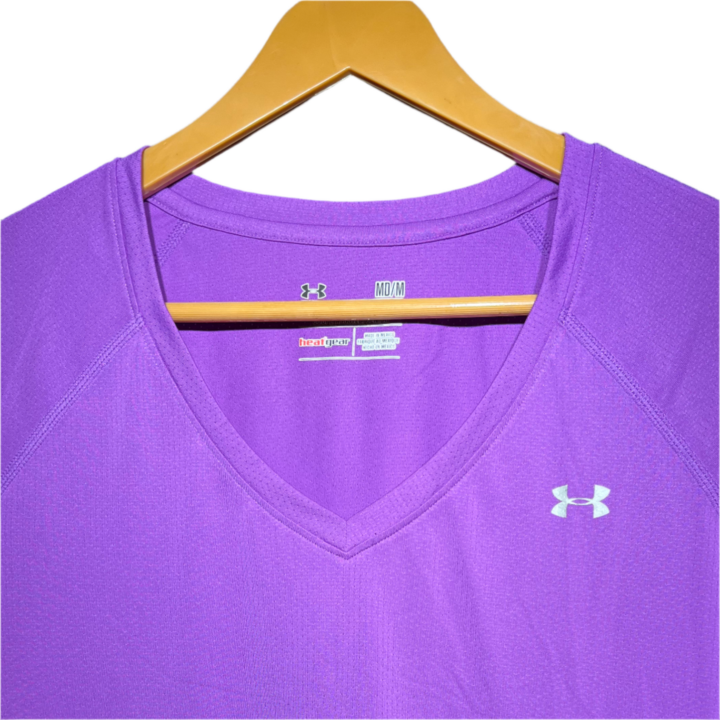Under Armour Women's V-Neck Performance T-Shirt – Purple #250