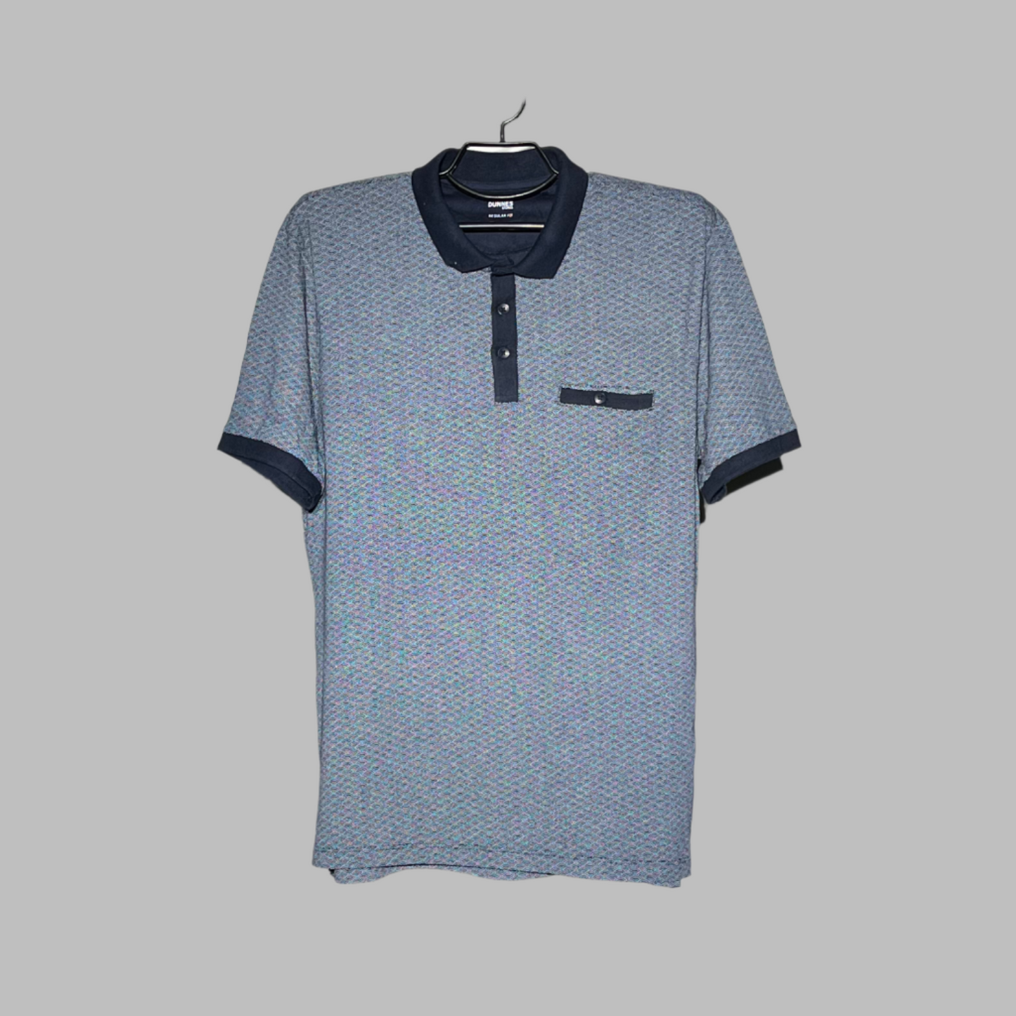 Dunnes Stores Premium Blue Polo T-Shirt for Men