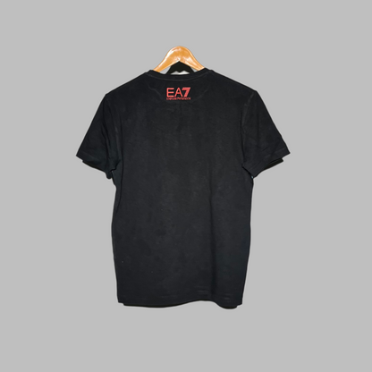 Emporio Armani Men's Graphic Logo T-Shirt – Black & Blue