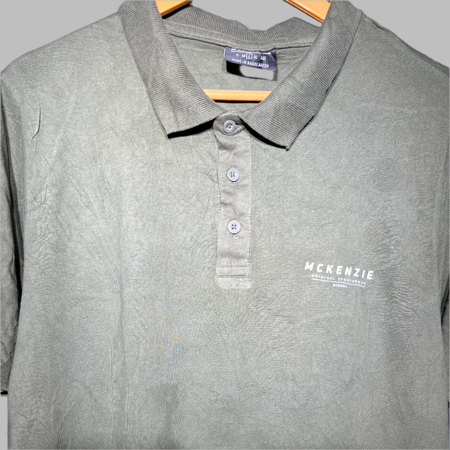 McKenzie Olive Green Polo T-Shirt for Men