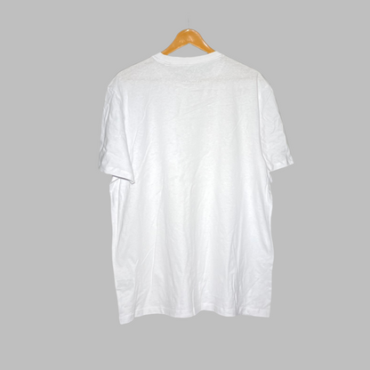 Primark Cotton Blended White T-Shirt for Men