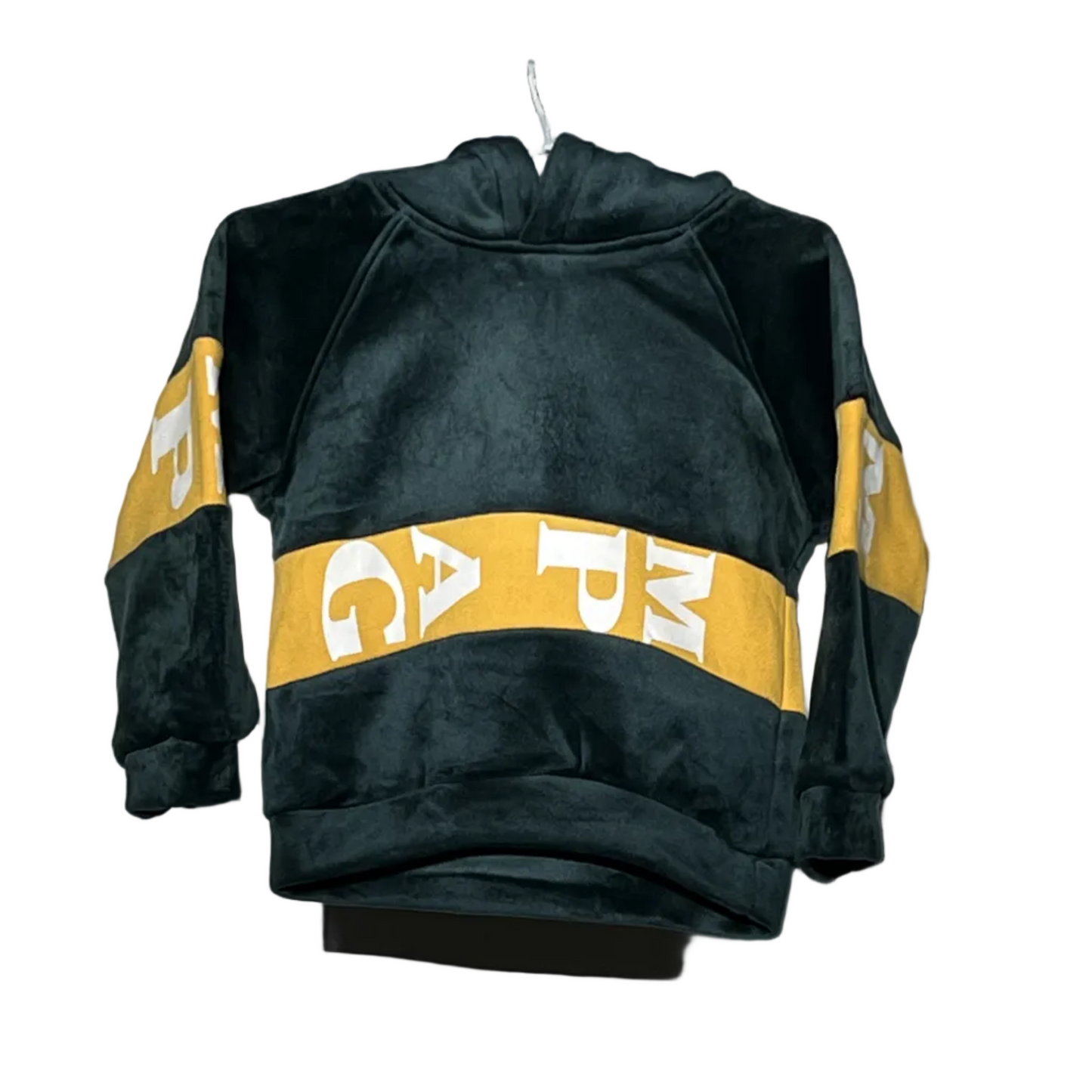 Dark Green and Yellow Kids Winter #2218