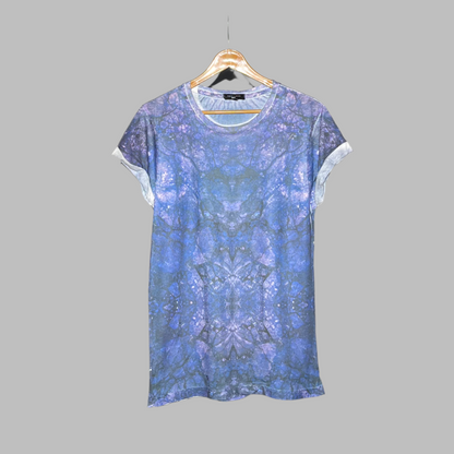 New Look Cotton Blended Purple T-Shirt for Men