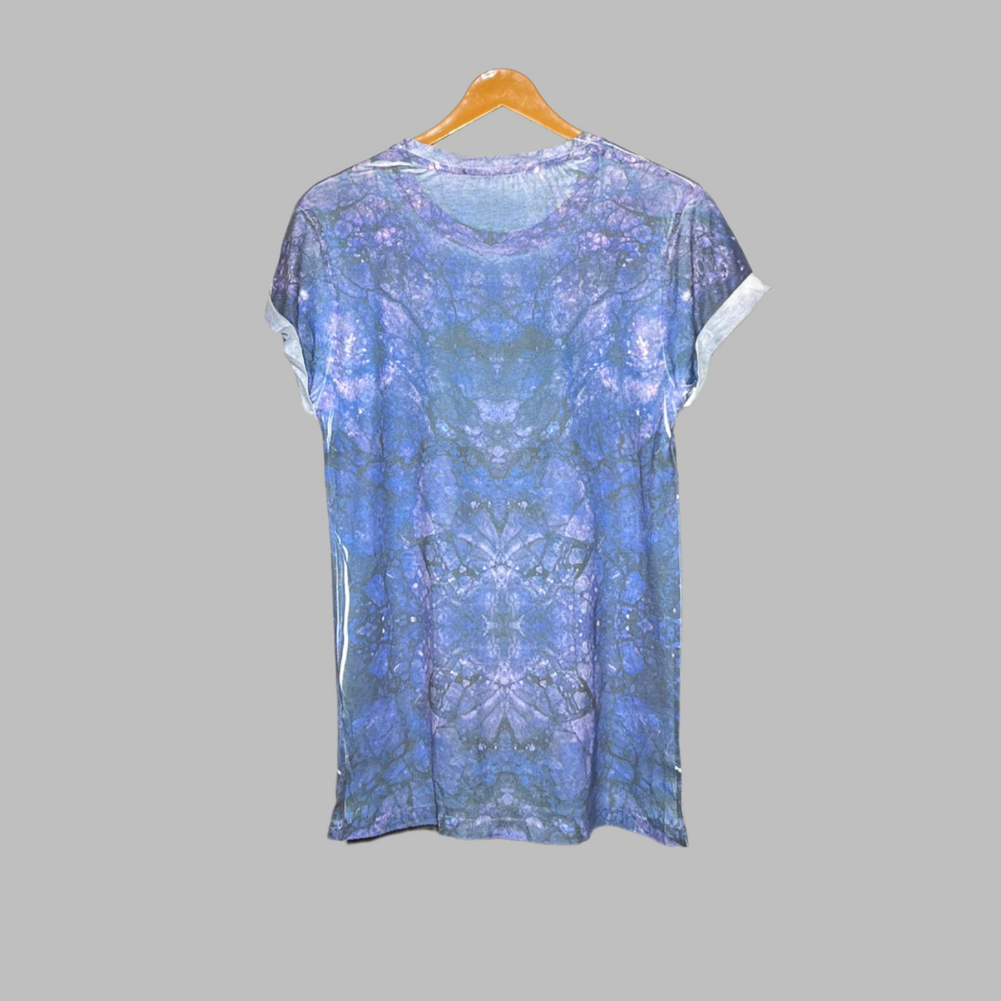 New Look Cotton Blended Purple T-Shirt for Men