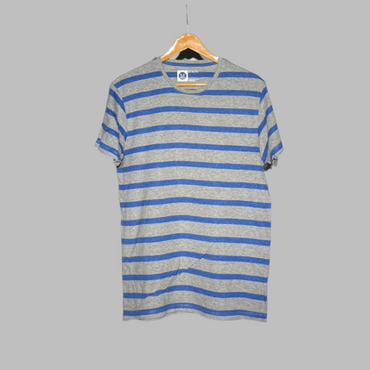 Classic Striped Cotton T-Shirt – Medium (M) – Soft, Breathable & Versatile Casual Tee