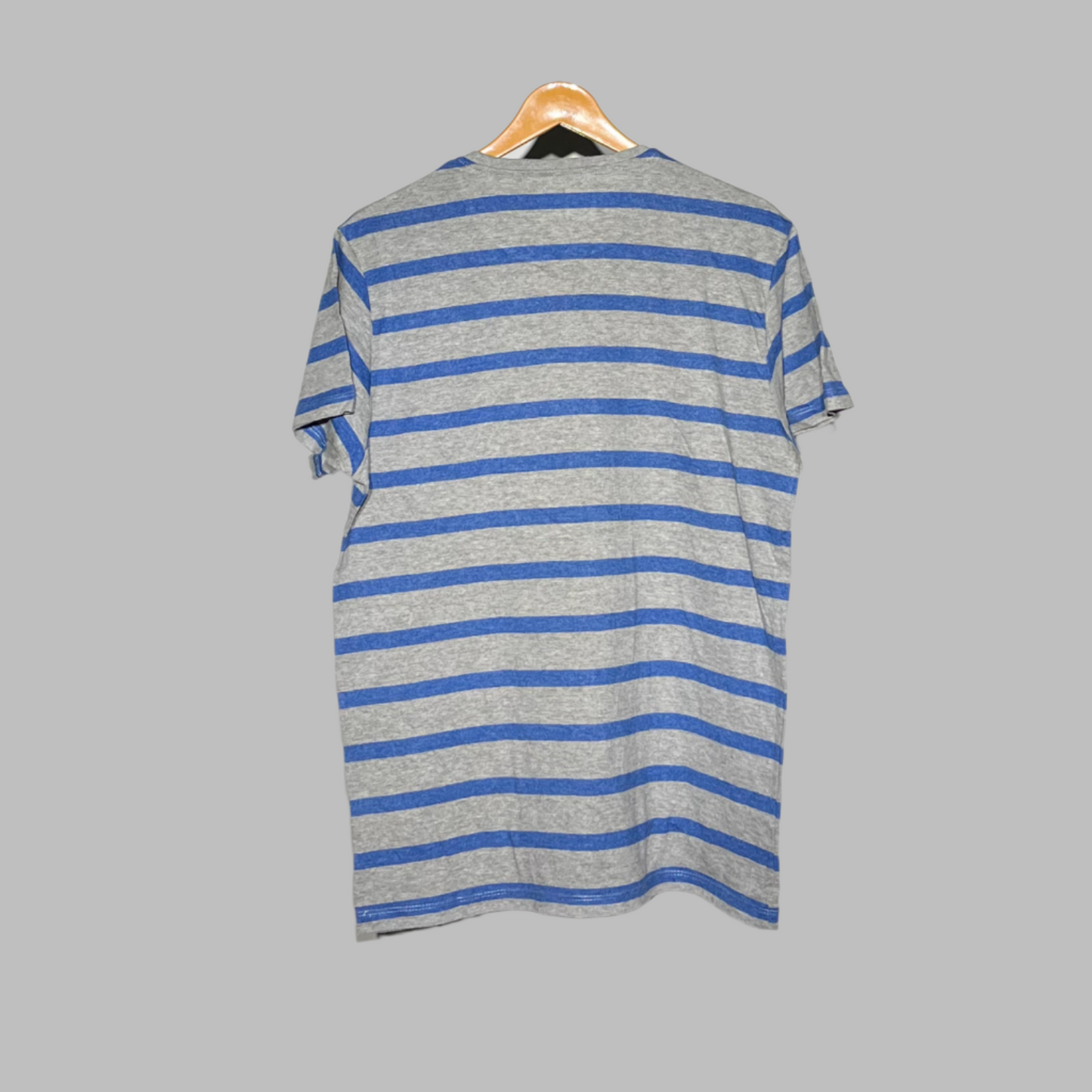 Classic Striped Cotton T-Shirt – Medium (M) – Soft, Breathable & Versatile Casual Tee