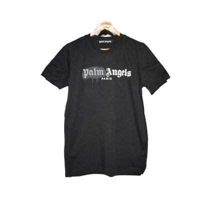 Palm Angels Paris Black Logo T-Shirt