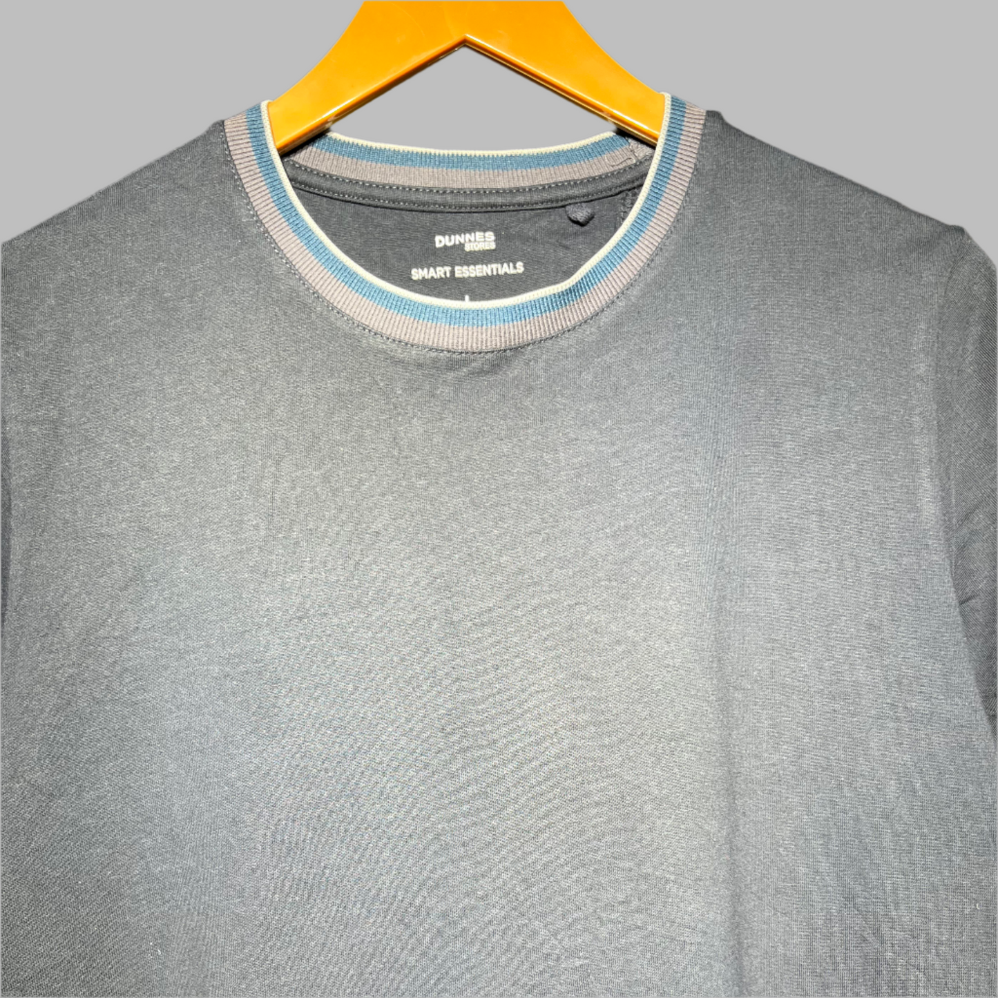 Dunnes Stores Navy Blue Casual Crew Neck T-Shirt for Men