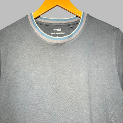 Dunnes Stores Navy Blue Casual Crew Neck T-Shirt for Men
