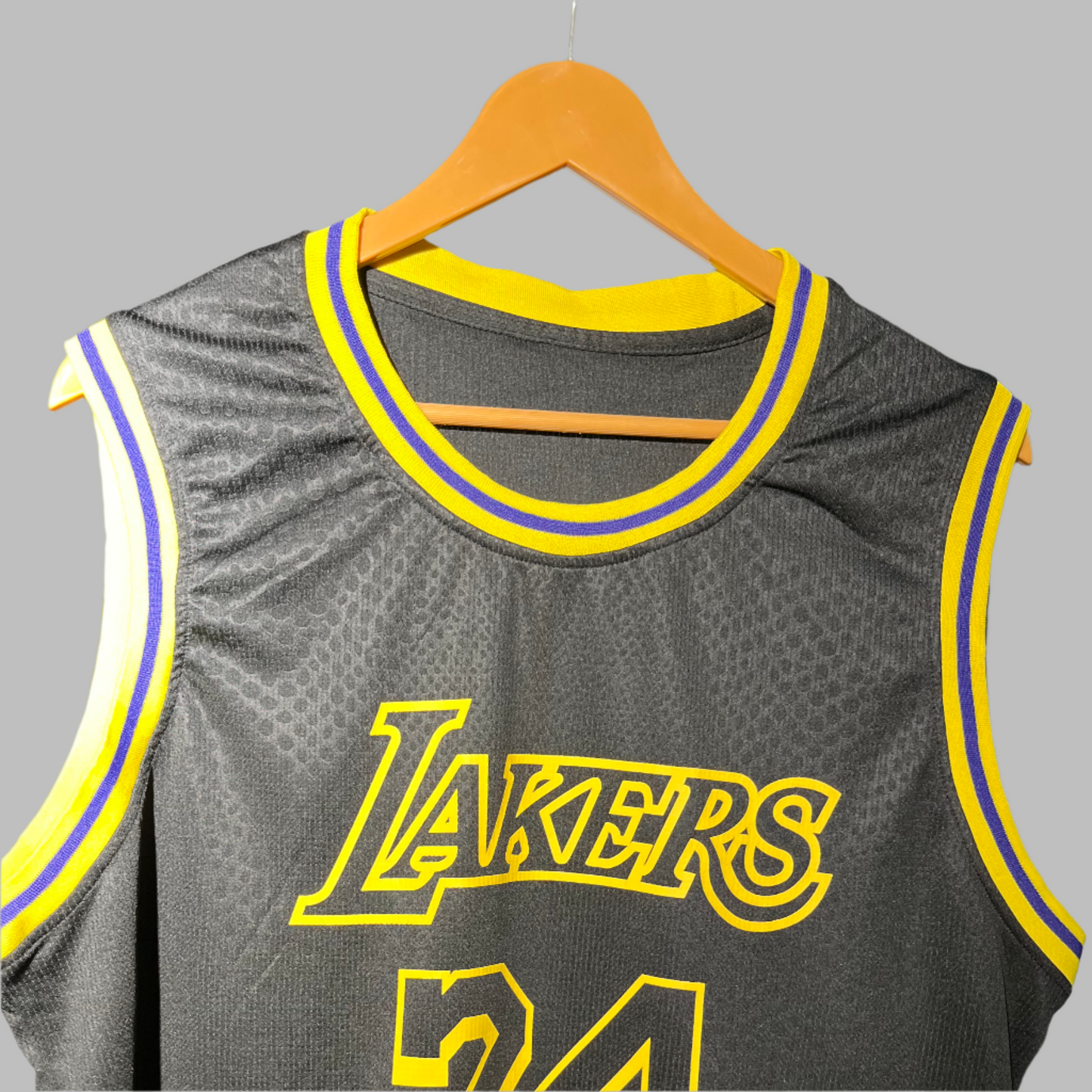 Lakers #24 Black Dry-Fit Basketball Jersey – Tribute Edition