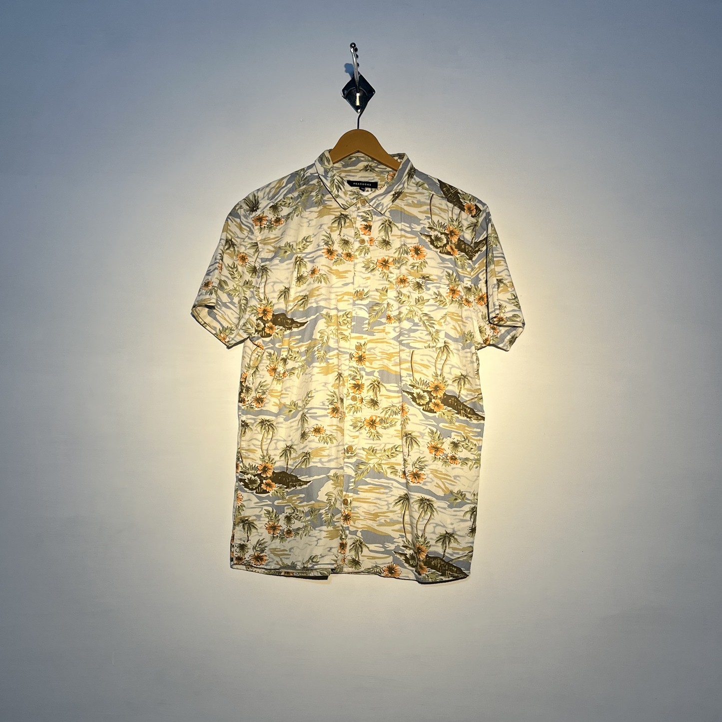 Peacocks Men Cotton Shirt #2313