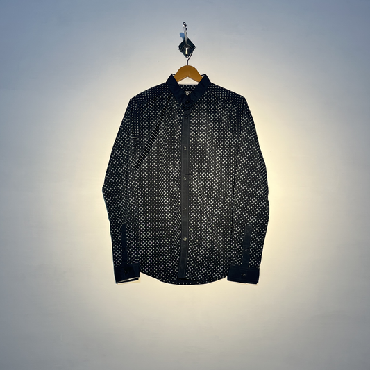 Retro Fire Men Cotton Shirt #2314